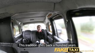 Taxi Hungarian beauty in hot cab sex