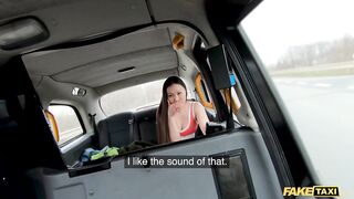 Fake Taxi Horny Asian MILF strips into her gym outfit before riding a big cock