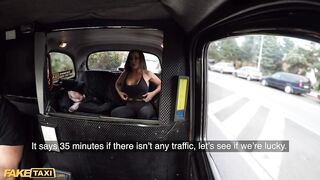Fake Taxi Aussie body builder Aubrey Black gets her big tits sucked