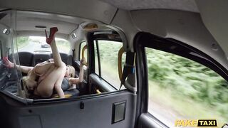 Fake Taxi He gets a rimjob from two tongues at the same time