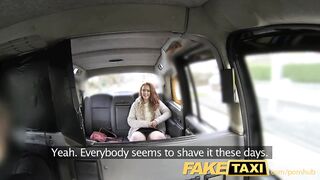 Taxi Redhead with big hairy pussy