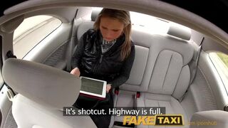 Taxi Posh blonde falls for my out of gas trick