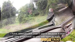 Taxi Posh blonde falls for my out of gas trick