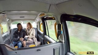 Fake Taxi British Sexy Redhead Lenina Crown fucking a Big Black Cock