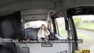 Hot Lesbian misses cock so much she CUMS Pussy Cream - Fake Taxi