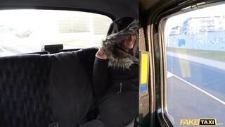 Fake Taxi Cockney driver gets his huge cock in Blue Angels wet pussy