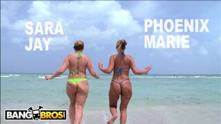 Sexy - PAWG Pornstars Sara Jay and Phoenix Marie Get Their Big Asses Hammered