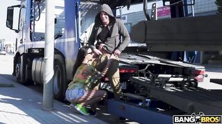 Sexy - Busty Romanian Babe Alyssia Kent Fucked In Public By Potro De Bilbao