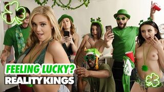 Real Sexy - Kali Roses, Kat Monroe & Miki Cruz Ride Logan's Cock In Front Of Their Friends
