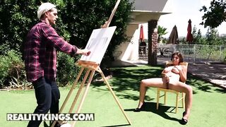 Real Sexy - Tantalizing Model Ella Knox Has Her Pussy Fucked By Artist Ramon Nomar