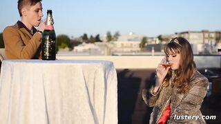 Dom/Sub Play On A Public Rooftop
