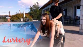 Cute Russian Amateurs Fucking By A Pool - Lust
