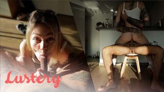 Stunning Tattooed Amateur Fucked In The Afternoon Sun - Lust