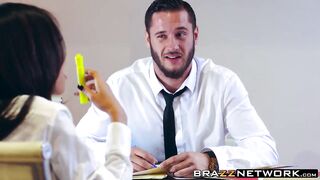 Amazing Shy Evans gets fucked on work