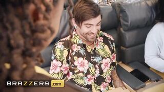 Lucky Gets Fucked With Flight Attendant Hazel Grace In Private When LaSirena69 Comes & Joins For A Hot 3some - Sexy