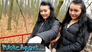 Public Sex Real Twins stopped on the street