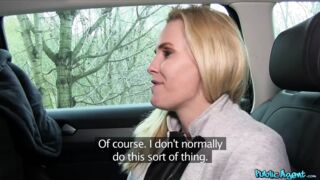 Public Sex, Blonde MILF with Big Boobs Fucks a Stranger