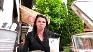 Czech Streets – Milf Enjoys a Vibrator in Public