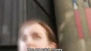 CZECH STREETS - VERONIKA BLOWS DICK FOR CASH