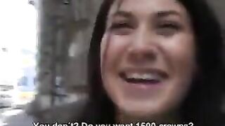 CZECH STREETS - VERONIKA BLOWS DICK FOR CASH