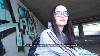 Public Sex Hot Czech body fucked under public bridge