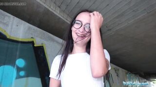 Public Sex Hot Czech body fucked under public bridge