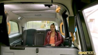Hot Taxi She is wearing NO PANTIES when she gets the bad news.