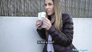 Public Sex Eveline Dellai fucks a stranger for his cash
