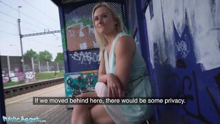 Public Sex, Big Tits Blonde Lily Joy Fucked in a Field