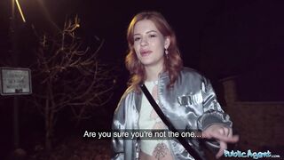 Public Sex Ginger haired babe squirts all over my cock