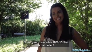Public Sex Chloe Lamour gets her big boobs jizzed on for c