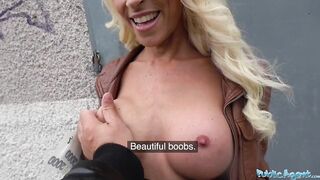 Public Sex Tattooed busty German blonde MILF fucked hard