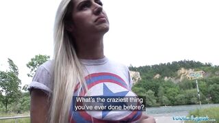 Public Sex Hot Brazilian twerker Mia Linz fucked outoors
