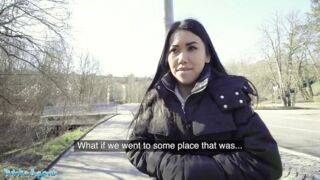 Public Sex, Asian Alina Crystall gets fucked in abandoned building