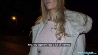 Public Sex Florane Russell Fucked in car and cum on tits