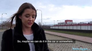 Public Sex Sexy Sybil Kailena gets her hot mouth filled wi