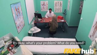 Hot Hospital Sweet blonde Russian eats docs cum