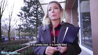 Public Sex, Blonde Ozzie Isabelle Deltore fucks