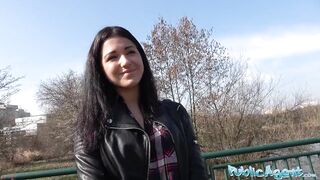Public Sex Russian waitress fucked outside in public