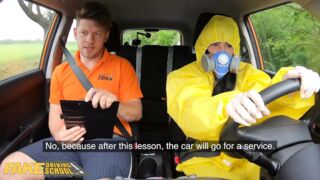Hot Driving School, Lexi Dona Takes Off her Hazmat Suit