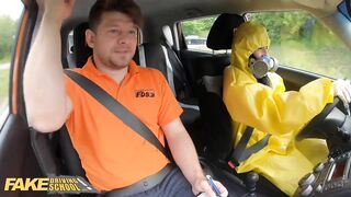 Hot Driving School, Lexi Dona Takes Off her Hazmat Suit