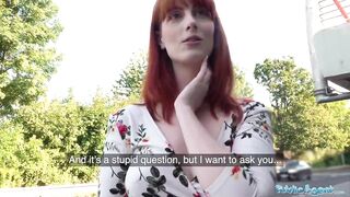 Public Sex Dirty hot American redhead beauty Alex Harper