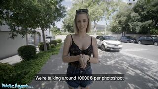 Public Sex, Cute Spanish Blonde Lya Missy Fucked Outside