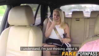 Busty blonde MILF railed by cab driver