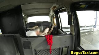 Fishnet brit babe cumsprayed on pussy