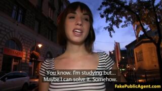 Pickedup student ass jizzed after outdoor sex