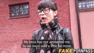 Hot and amazing ass brunette Mona gets fucked for cash