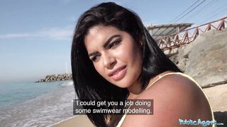 Public Sex A Blind date for Latina with huge natural boobs
