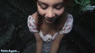 Public Sex - Hot Thief Marina Gold Fucked in the Woods