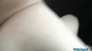 Public Sex, Cute Blonde Gets her Tight Shaven Pussy Slammed